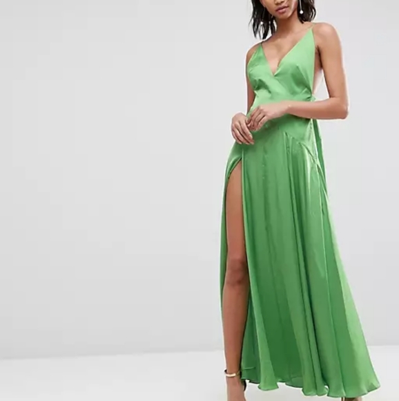 ASOS Thigh Split Maxi Dress - Picture 2 of 9